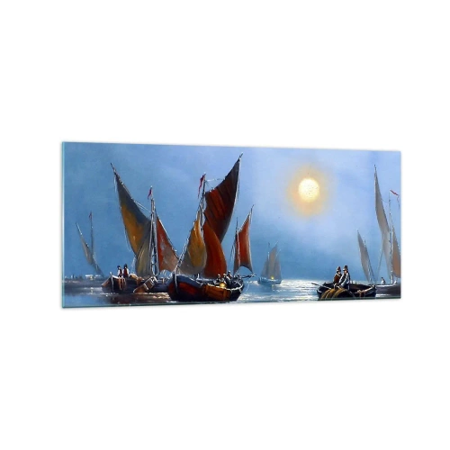 Üveg kép - Éjszakai fogás - 120x50 cm