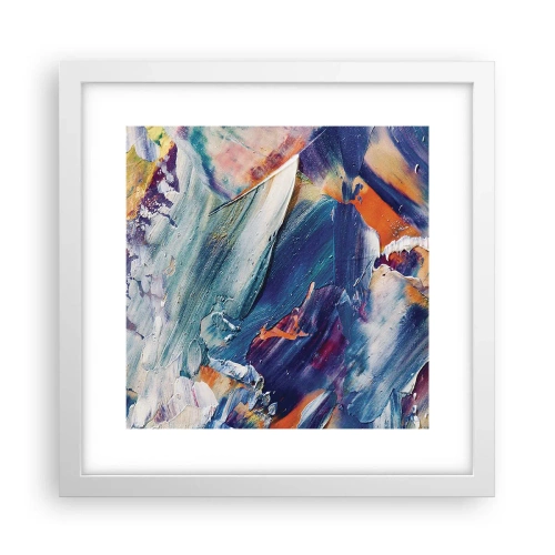 Poszter fekete keretben - Színkavalkád - 30x30 cm