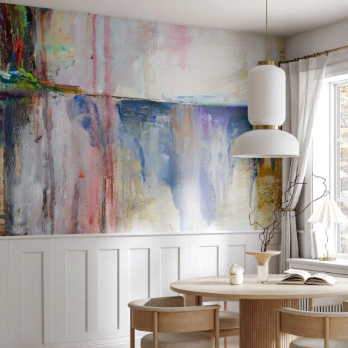 Fotótapéta Premium Canvas - Színes benyomások és társítások - Absztrakció, Darab, Festmény - 150x105 cm