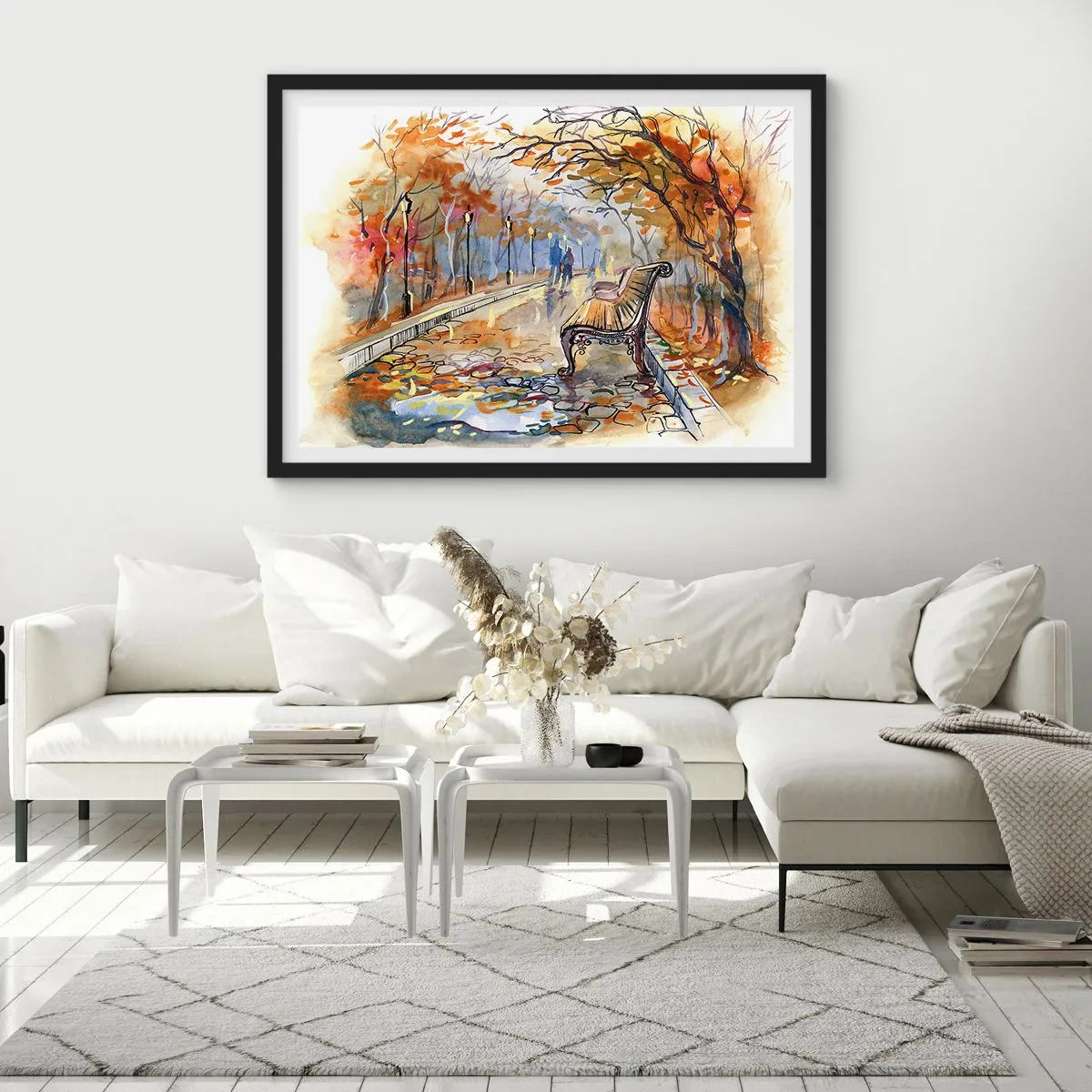 Poszter fehér keretben - Kiránduljunk együtt az őszbe - 100x70 cm