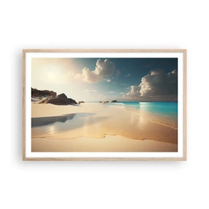 Poszter világos tölgy keretben - Egy álomszerű nap - 91x61 cm