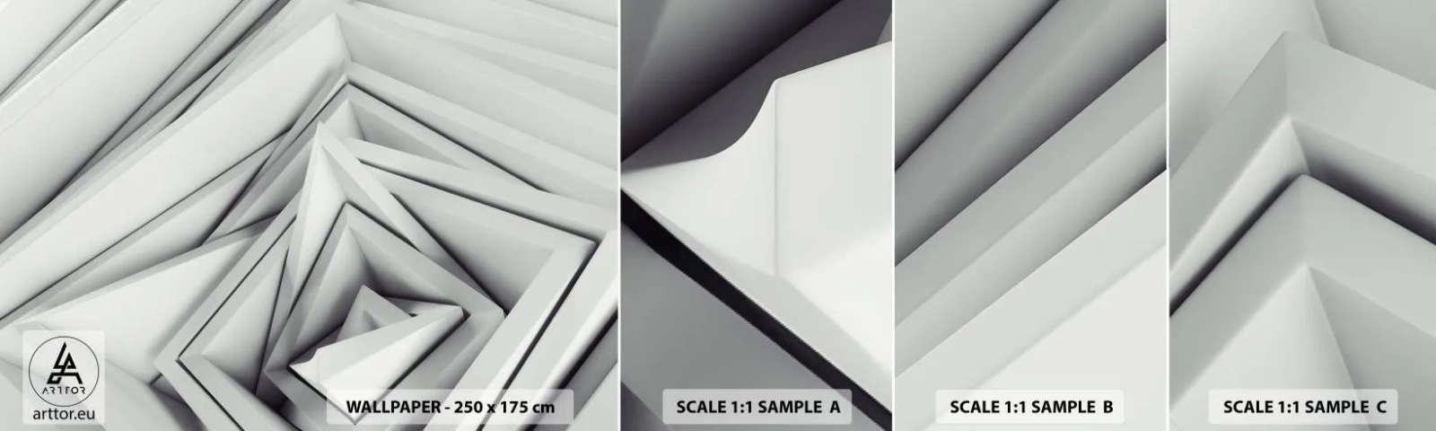 Fotótapéta Minta Standard Eco - Éles szögek bimbóznak - Technológia, 3D, Modern - 100x30 cm