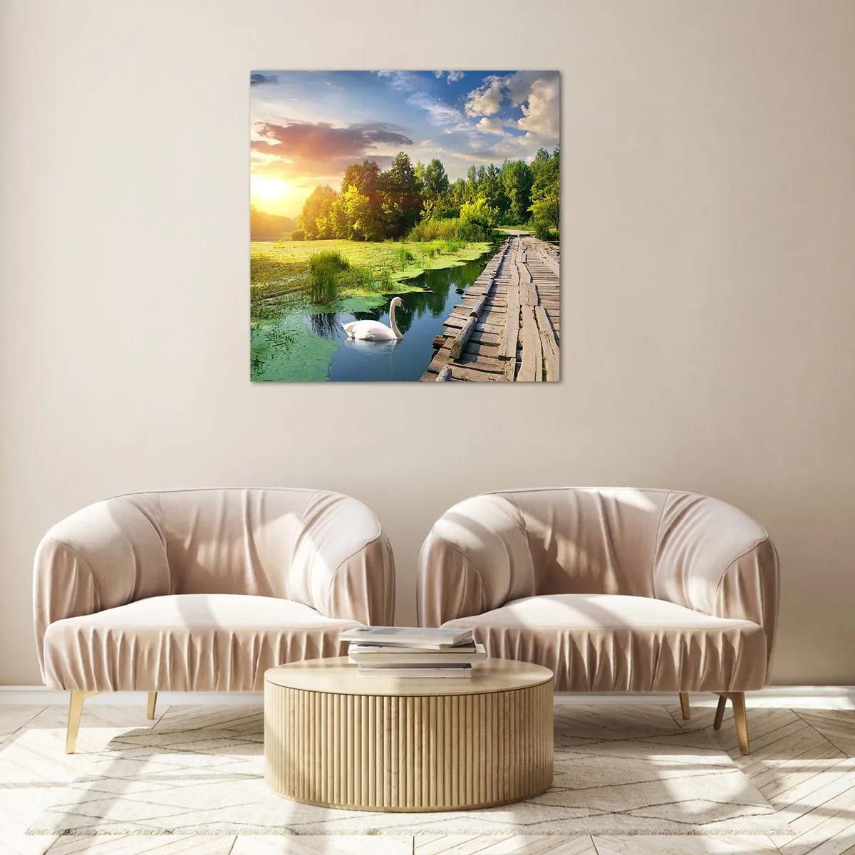 Üveg kép - Nyár, mindenhol nyár - 60x60 cm