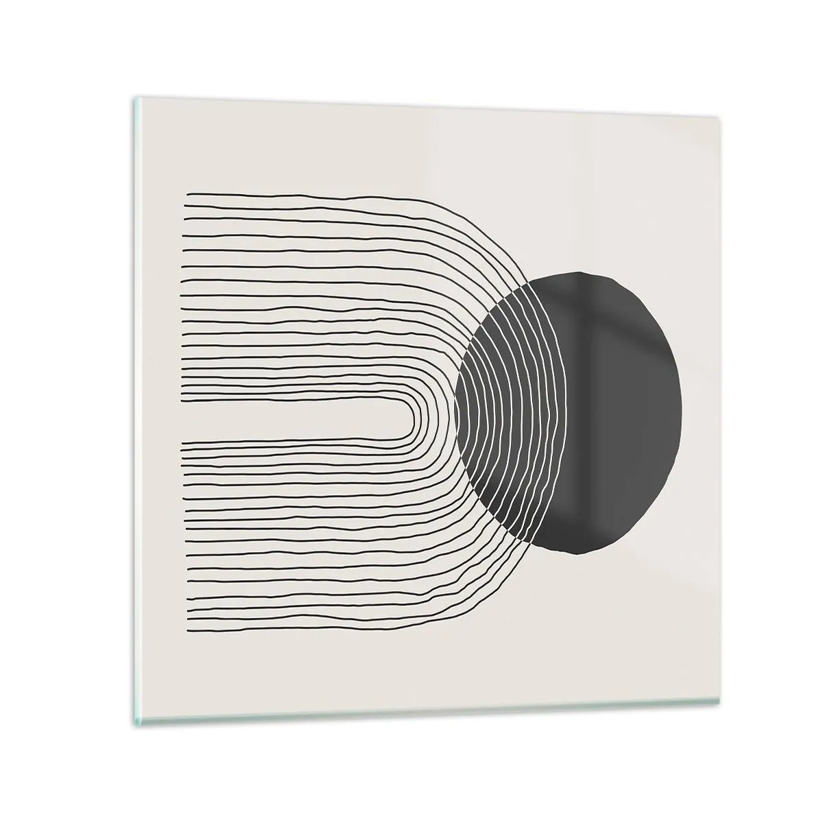 Üveg kép - Remegés és biztosság - 70x70 cm