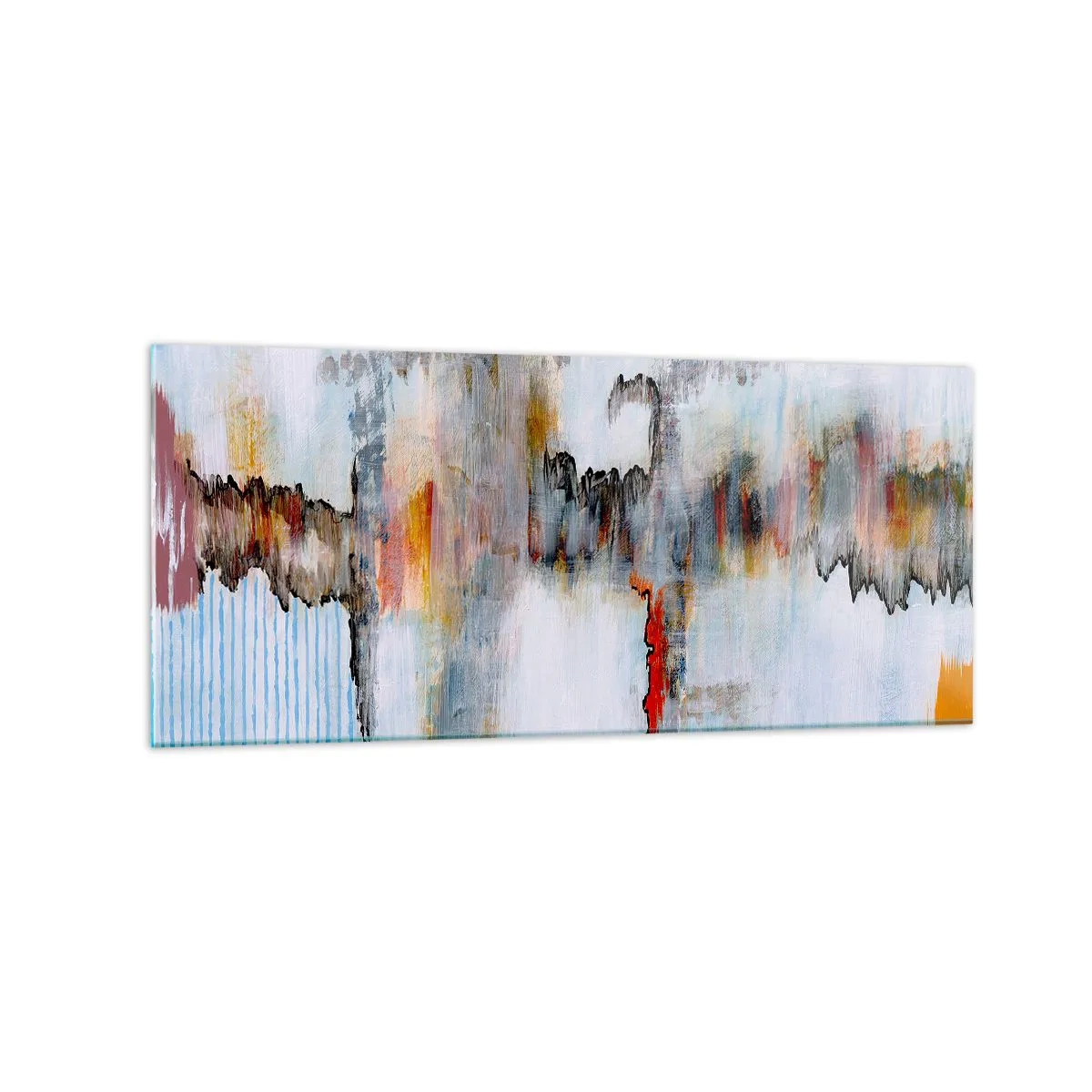 Üveg kép - Egy bottal a vízen - 120x50 cm