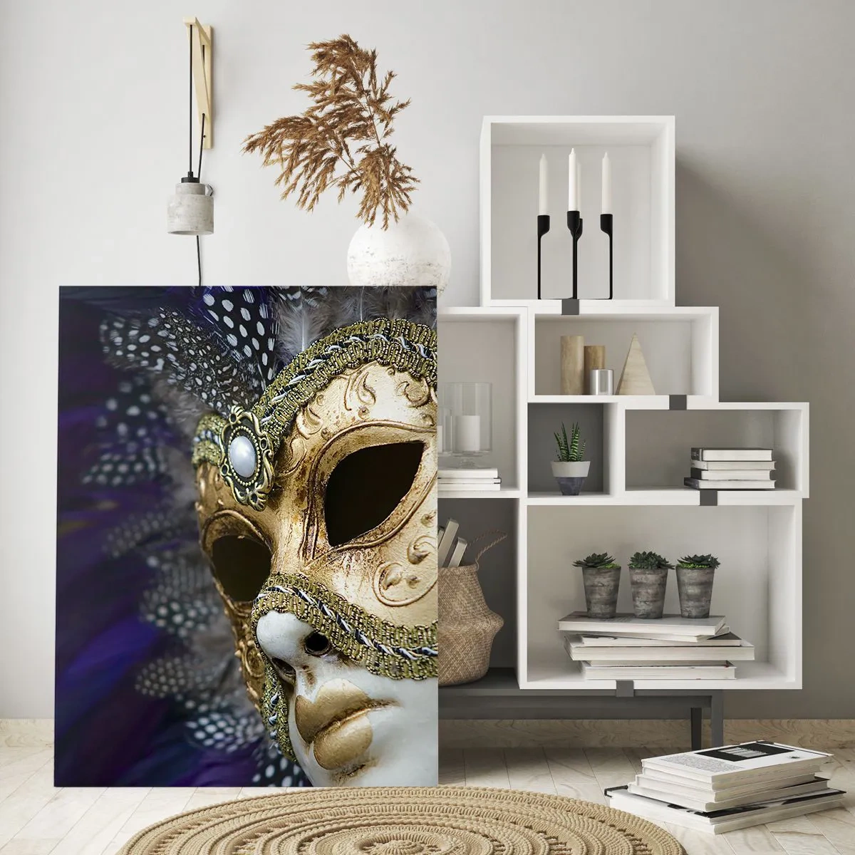 Üveg kép - Velencei portré aranyban - 80x120 cm