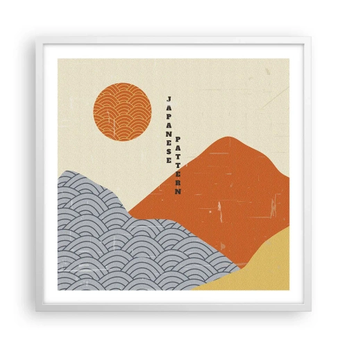 Poszter fekete keretben - A japán szellemben - 60x60 cm