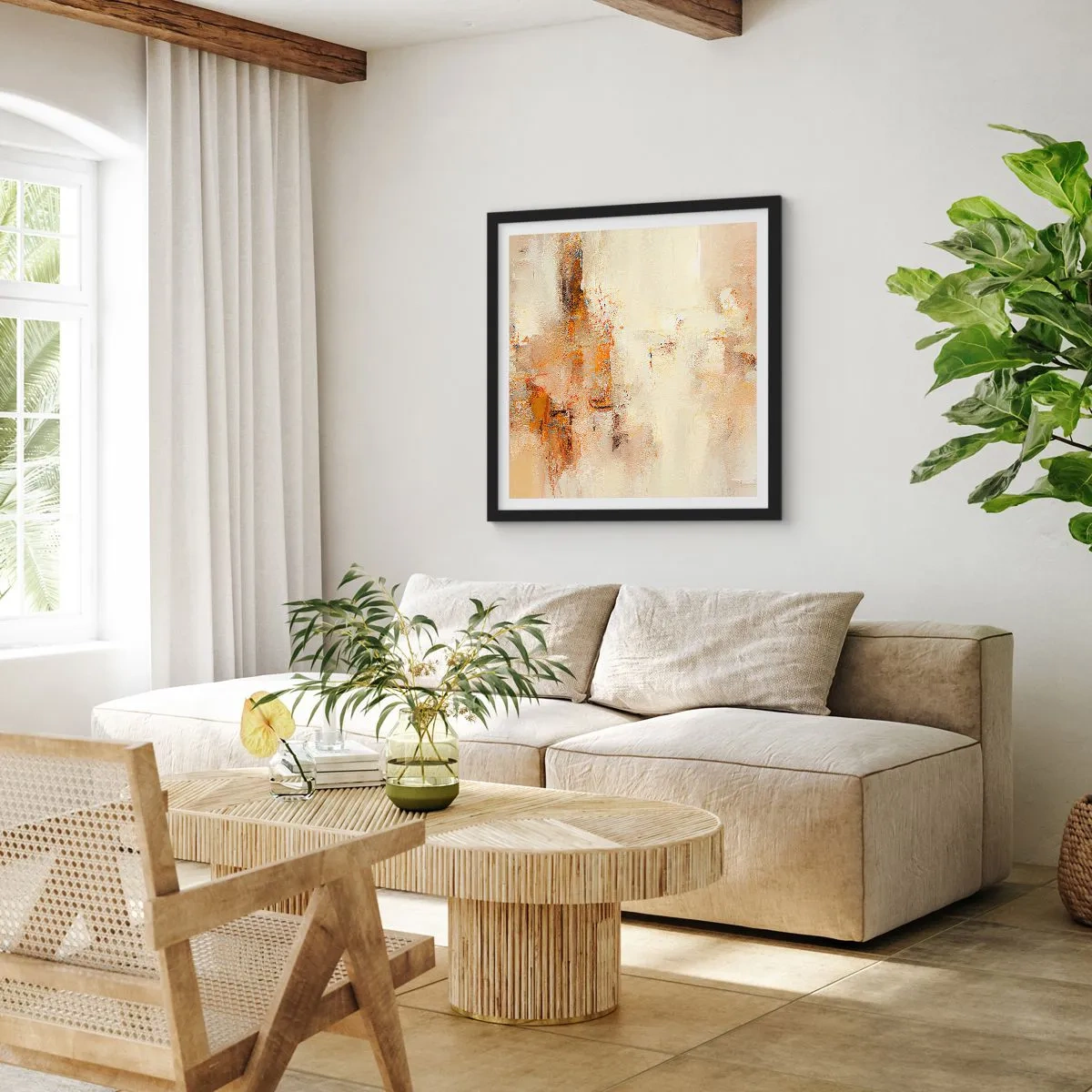 Poszter fehér keretben - A borostyán lelke - 50x50 cm