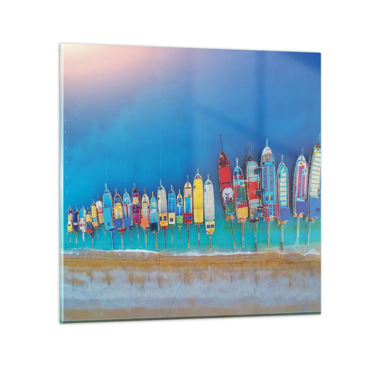 Üveg kép - Madártávlatból - 70x70 cm