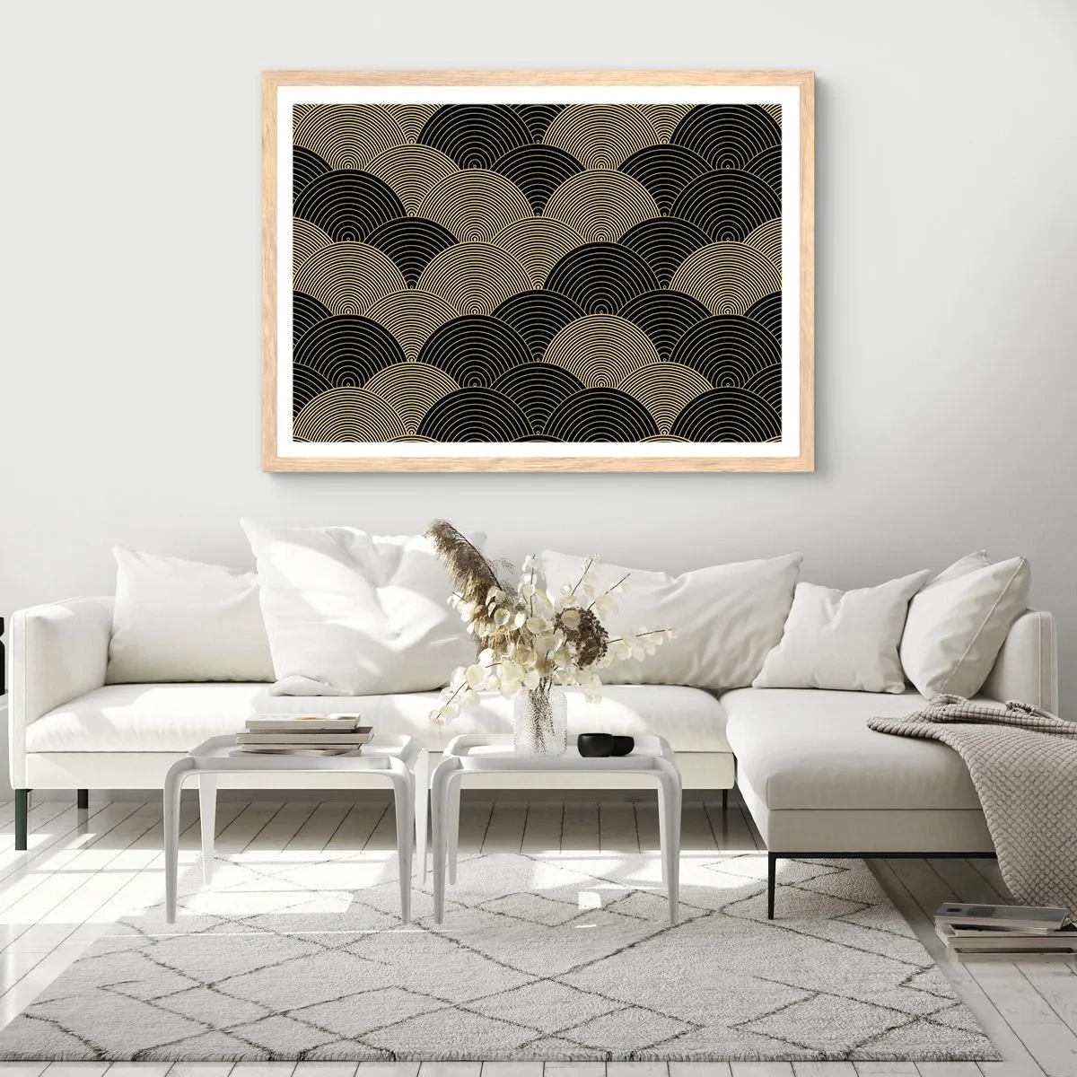 Poszter világos tölgy keretben - Egység a sokféleségben - 100x70 cm