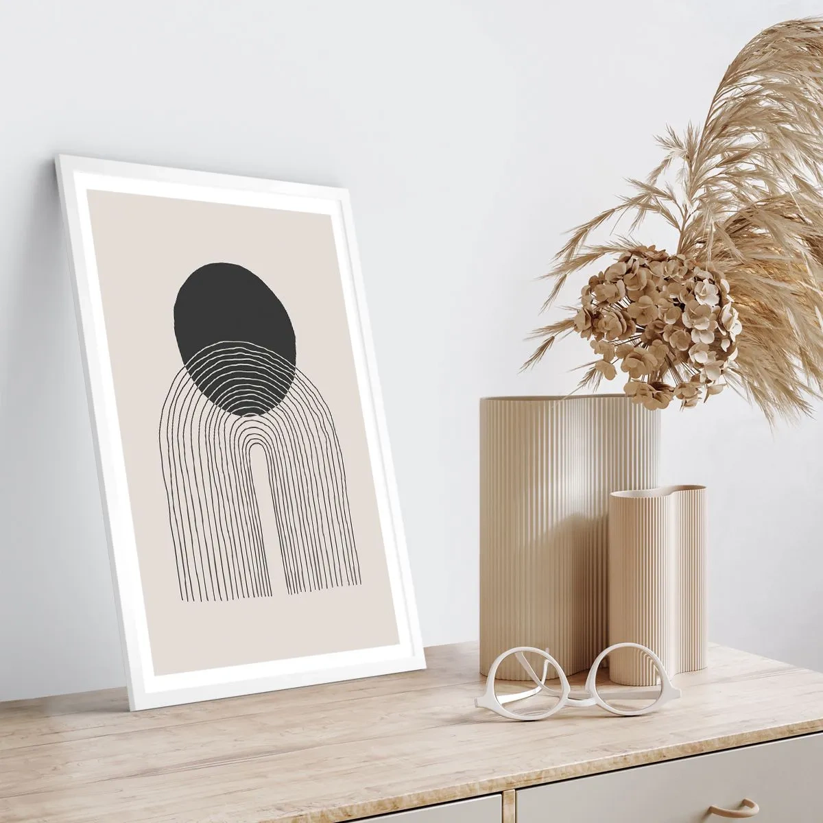 Poszter fekete keretben - Remegés és biztosság - 61x91 cm