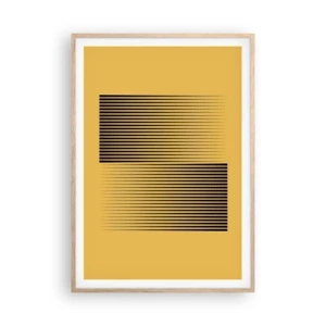 Poszter világos tölgy keretben - Az ellentétek négyzete - 70x100 cm