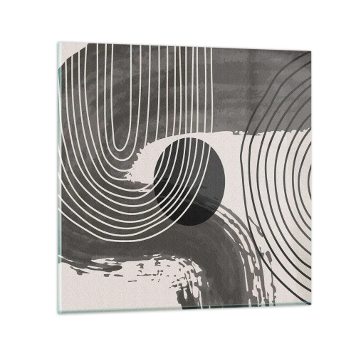 Üveg kép - Az ovális nyer - 30x30 cm