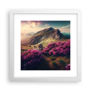 Poszter fekete keretben - Nyár a hegyekben - 30x30 cm