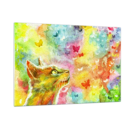 Üveg kép - Baju-baju a macskaparadicsomban - 120x80 cm