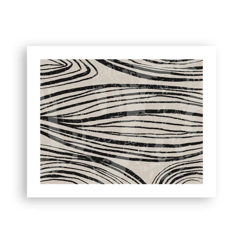 Poszter - Vonalak csobbanása - 50x40 cm
