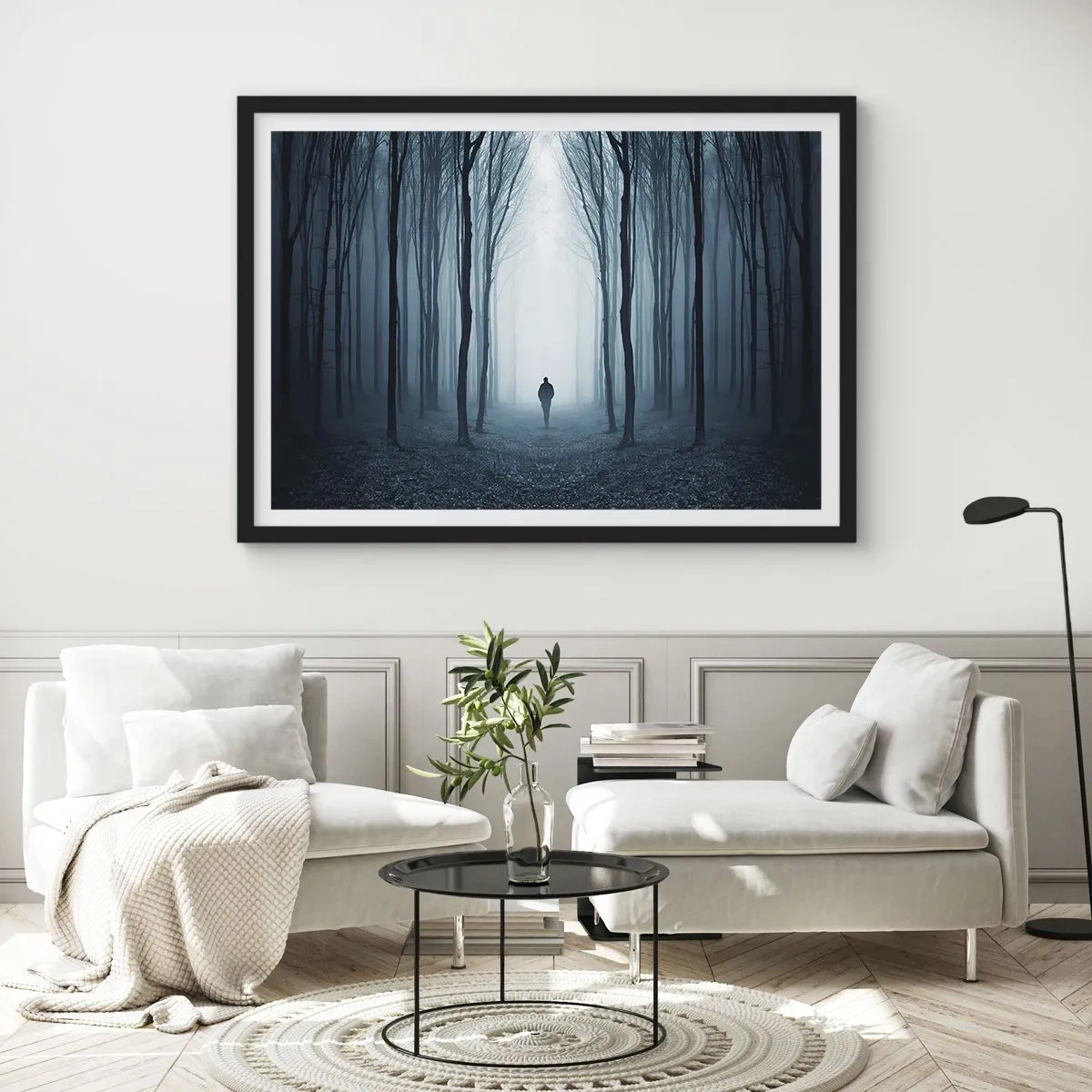 Poszter fehér keretben - És minden egyszerű és világos - 70x50 cm