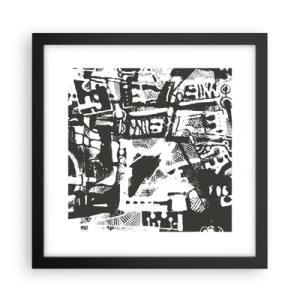 Poszter fehér keretben - Rend vagy káosz? - 30x30 cm