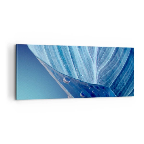 Vászonkép - A kék rejtett cseppjei - 100x40 cm