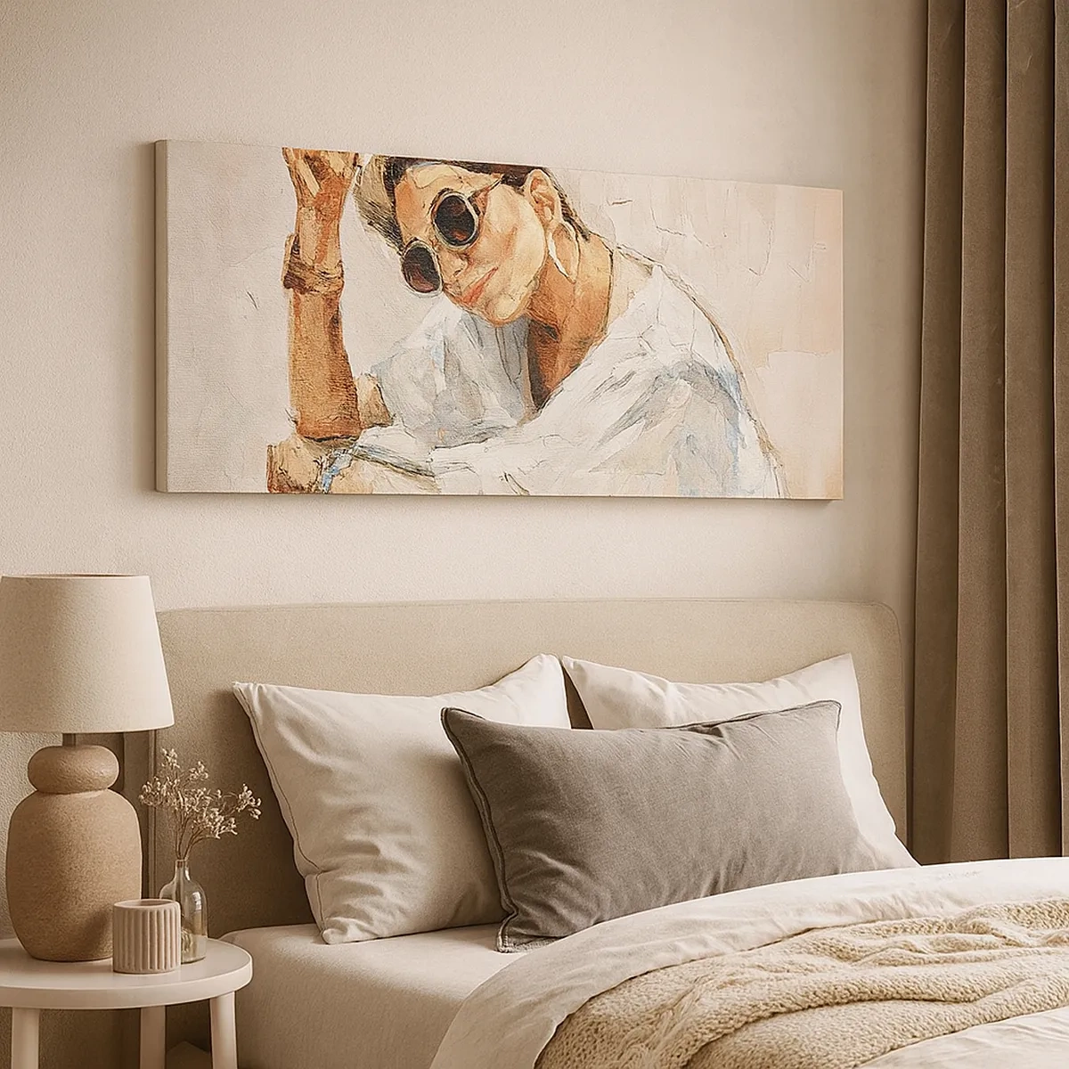 Vászonkép - Portré teljes napfényben - 30x30 cm