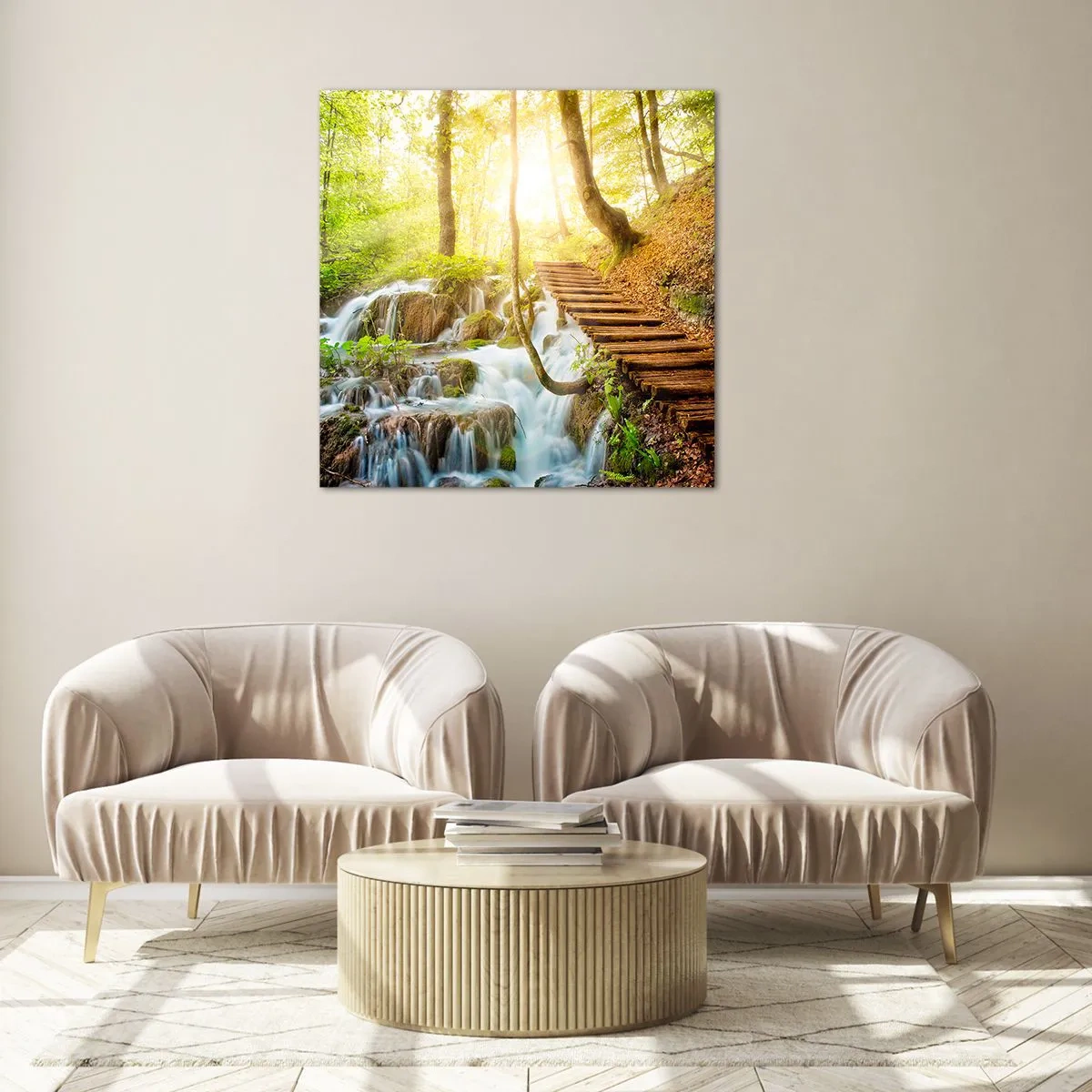 Üveg kép - Vágyott hűs - 60x60 cm