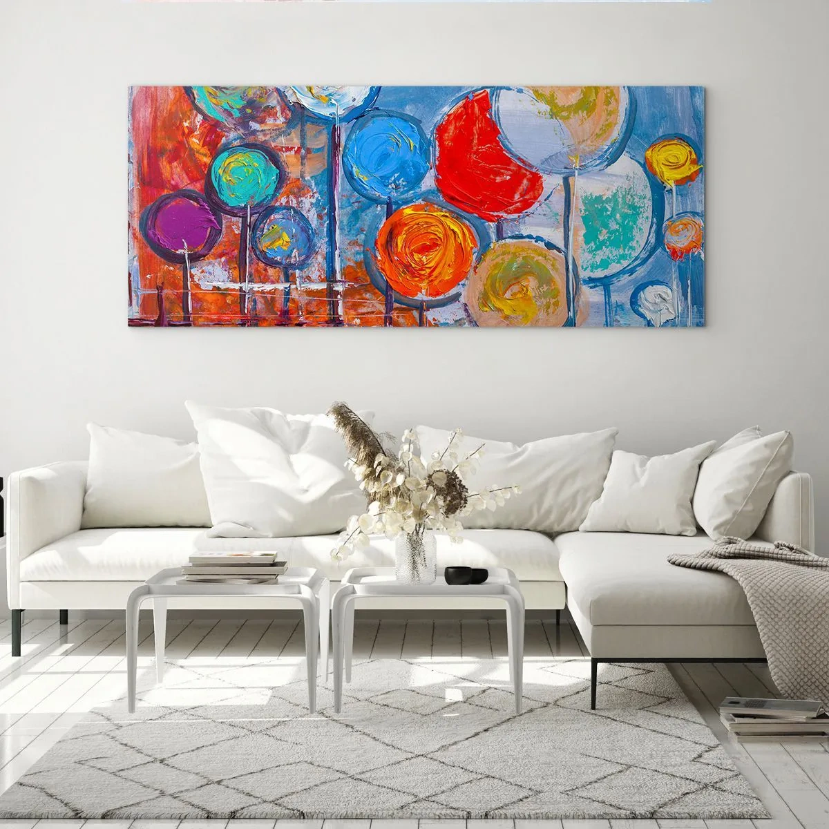 Üveg kép - Csodák a boton - 140x50 cm