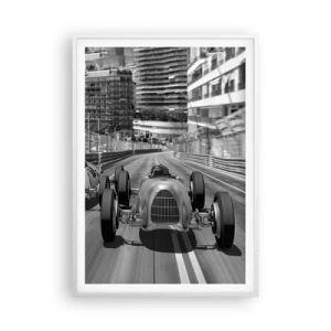 Poszter fekete keretben - Réges-régen Monte Carlóban - 70x100 cm
