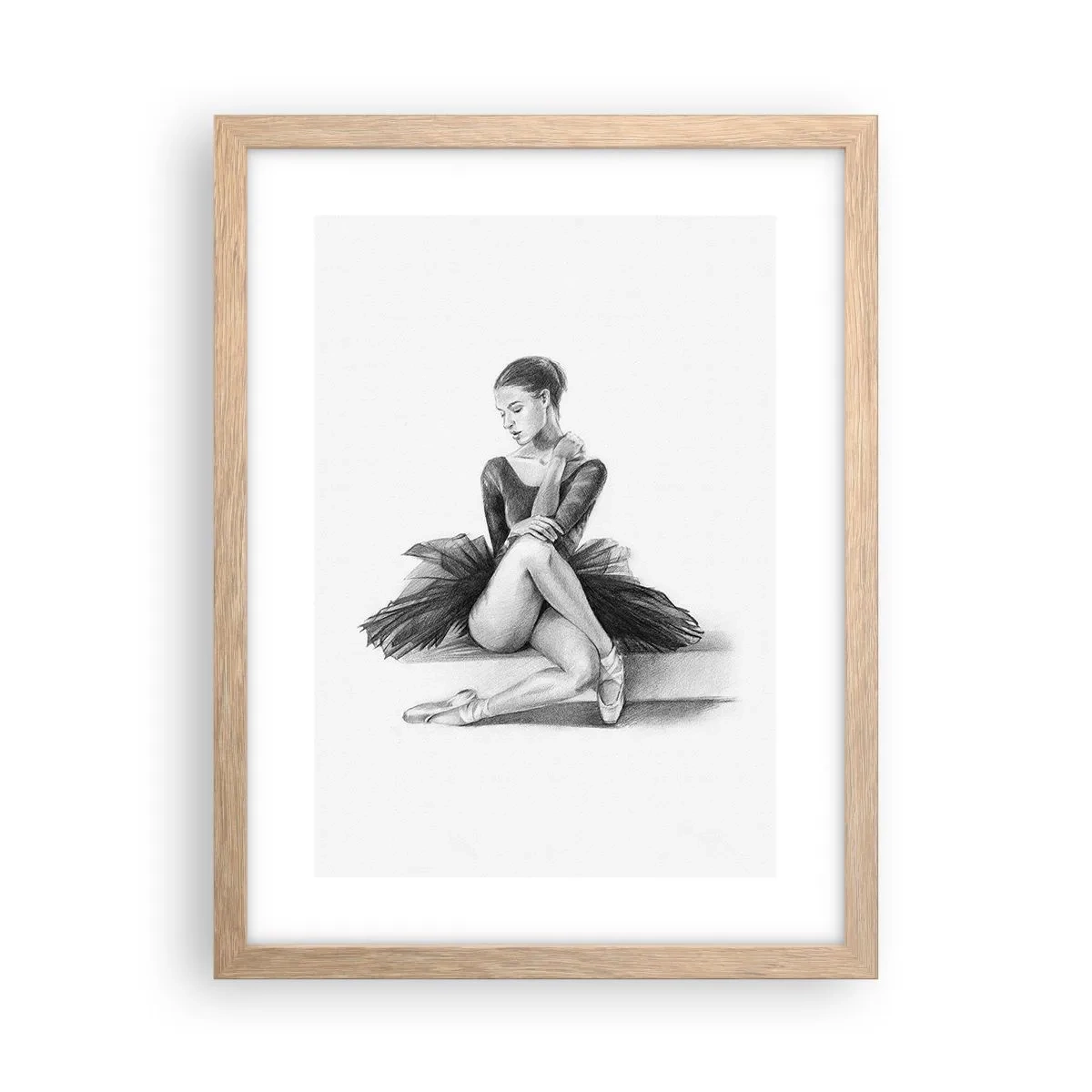 Poszter világos tölgy keretben - A tánccal elvarázsolva - 30x40 cm