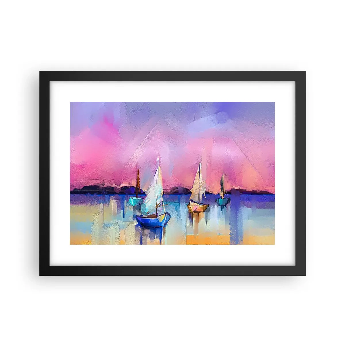 Poszter fehér keretben - Irány: széles vizek - 40x30 cm