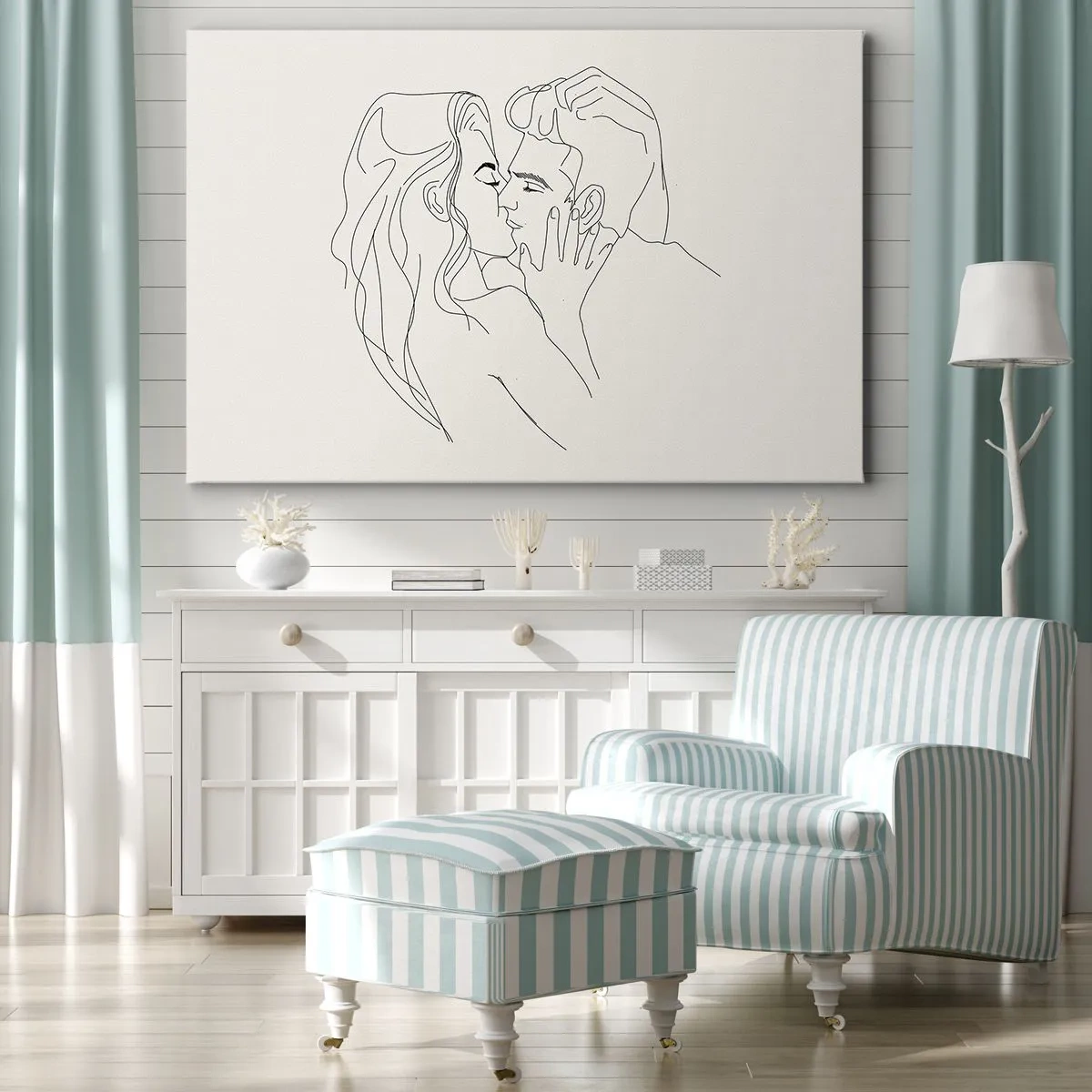 Vászonkép - Összegabalyodva az érzésben - 100x70 cm