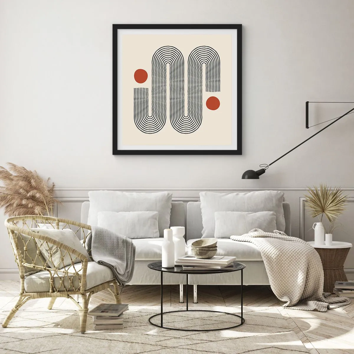 Poszter fehér keretben - Elejétől végéig - 40x40 cm