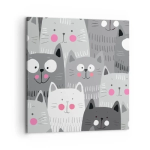 Vászonkép - A macska világa - 60x60 cm