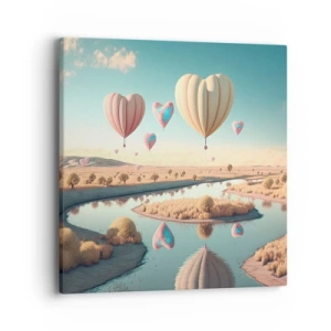 Vászonkép - A szerelem szárnyalni hagy - 40x40 cm