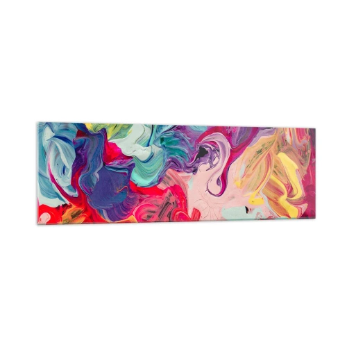 Üveg kép - Színek születése - 160x50 cm