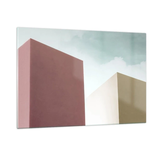 Üveg kép - Egy napsütéses nyár geometriája - 120x80 cm