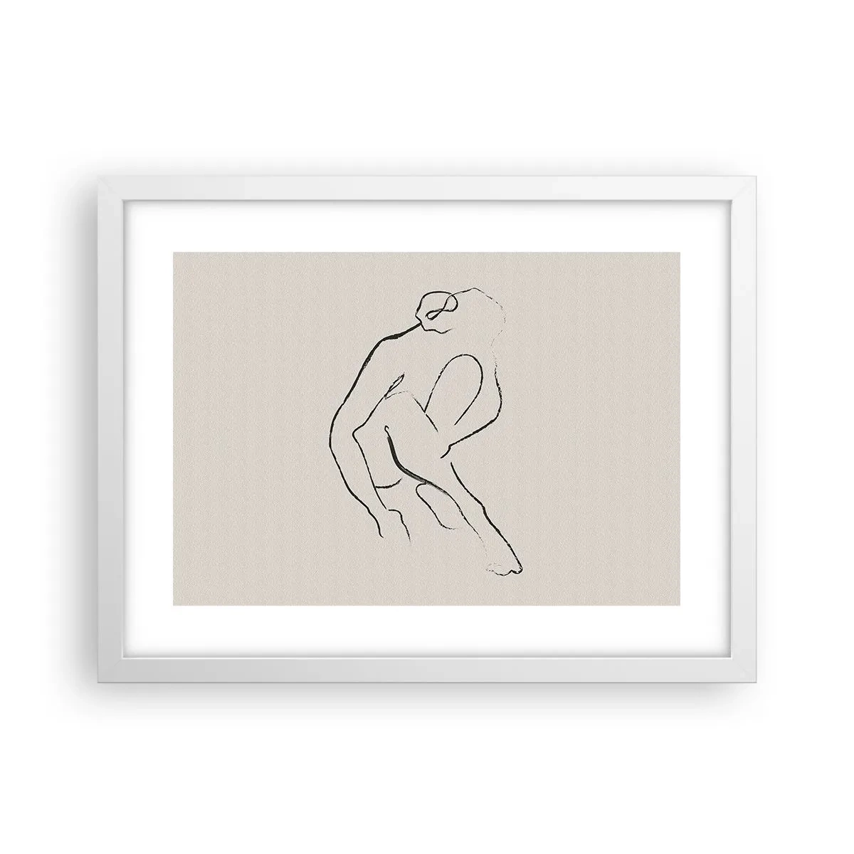 Poszter fekete keretben - Intim vázlat - 40x30 cm