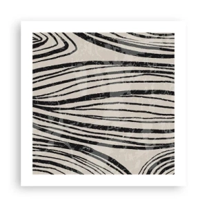 Poszter - Vonalak csobbanása - 50x50 cm