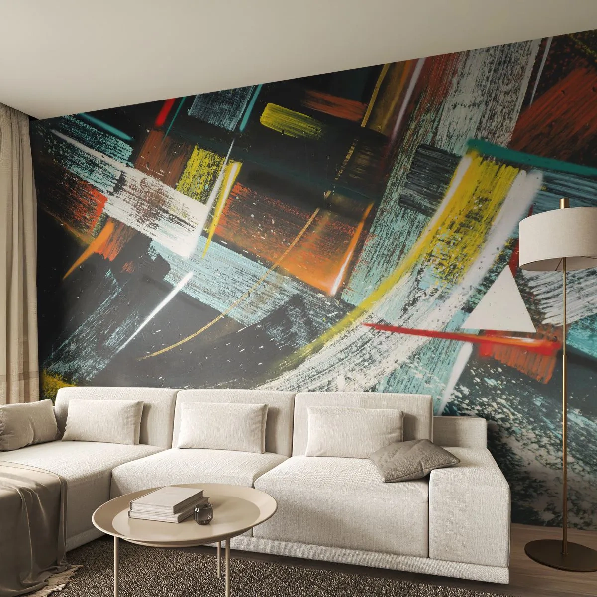 Fotótapéta Premium Canvas - A mozgás energiája - Absztrakció, Darab, Modern művészet - 200x140 cm