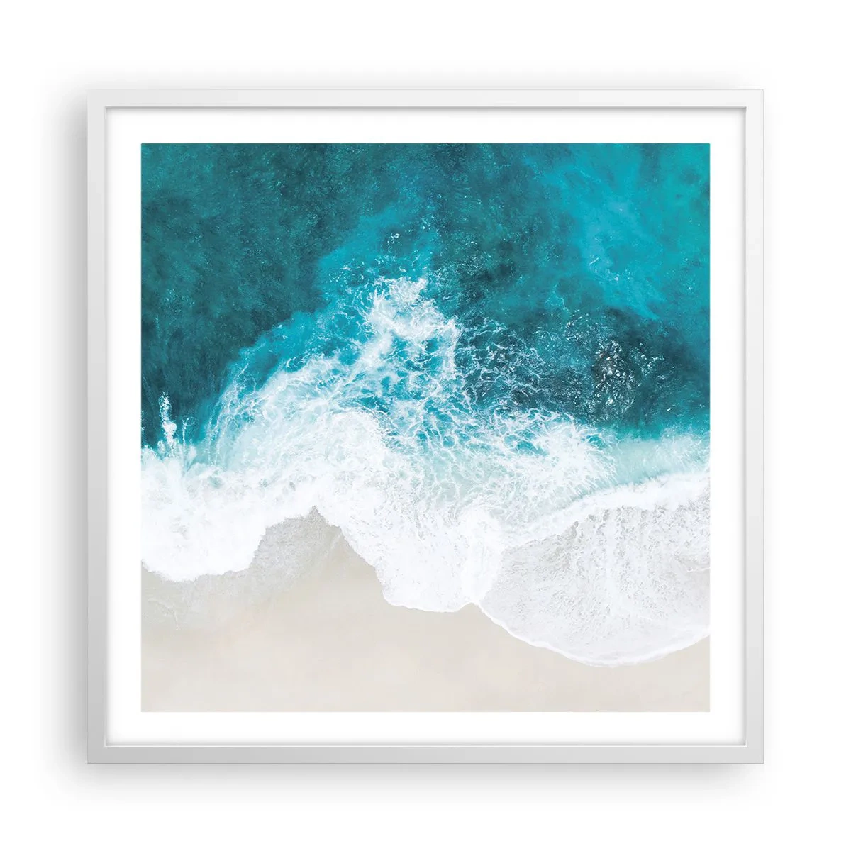 Poszter fekete keretben - Természetes simogatás - 60x60 cm