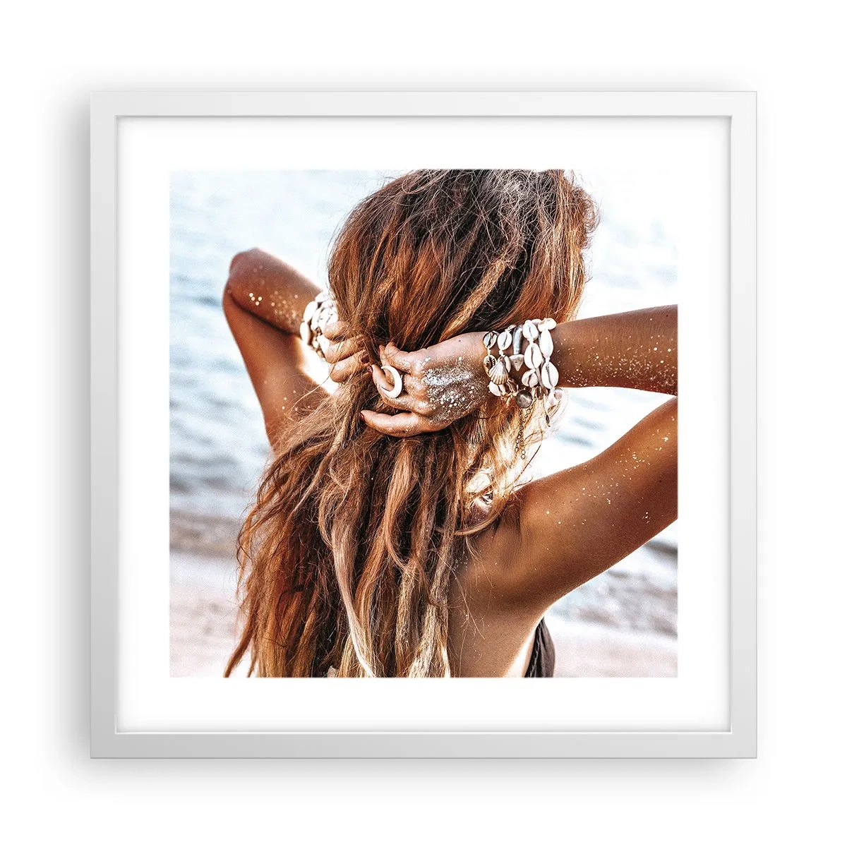 Poszter fekete keretben - A víz és a nap testvére - 40x40 cm