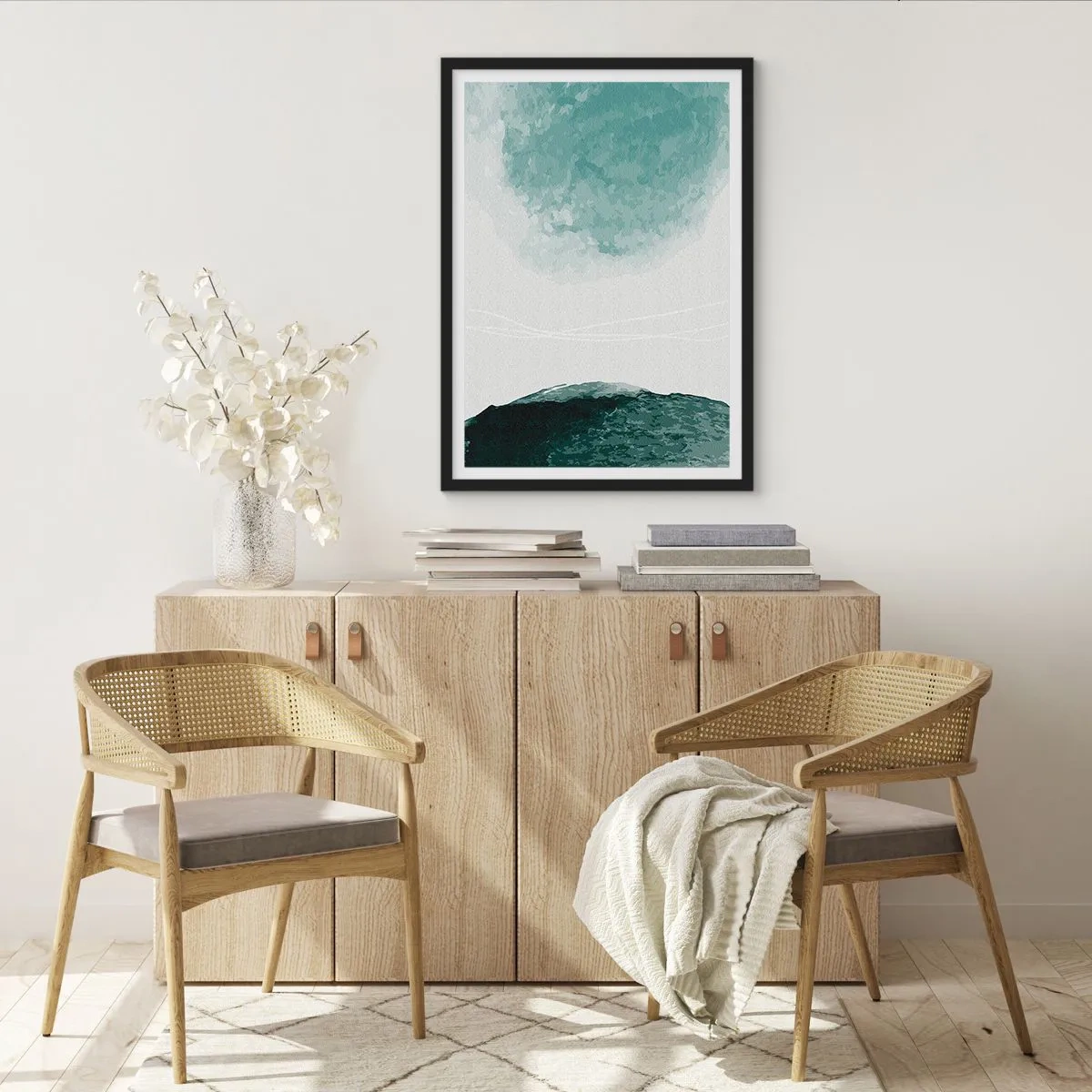 Poszter fehér keretben - Találkozás a köddel - 61x91 cm