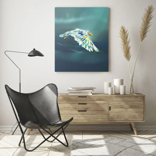 Üveg kép - A repülésed ereje mint a sasé - 50x70 cm