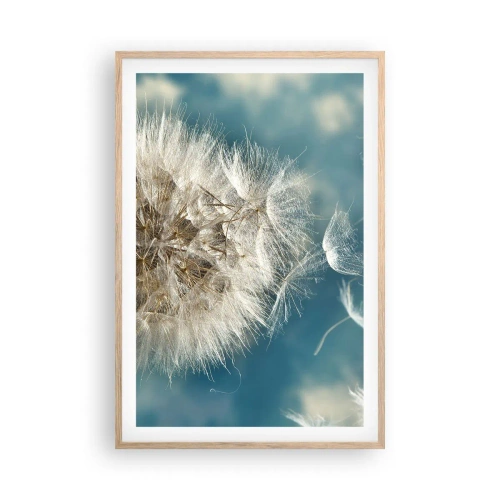 Poszter világos tölgy keretben - Angyal lehelete - 61x91 cm