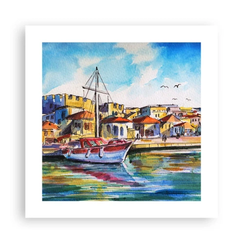 Poszter - Szivárványos délután - 40x40 cm