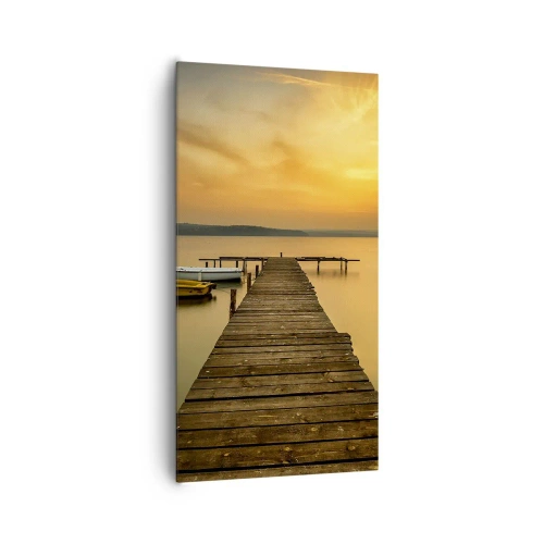 Vászonkép - Megnyitom neked az arany eget - 65x120 cm