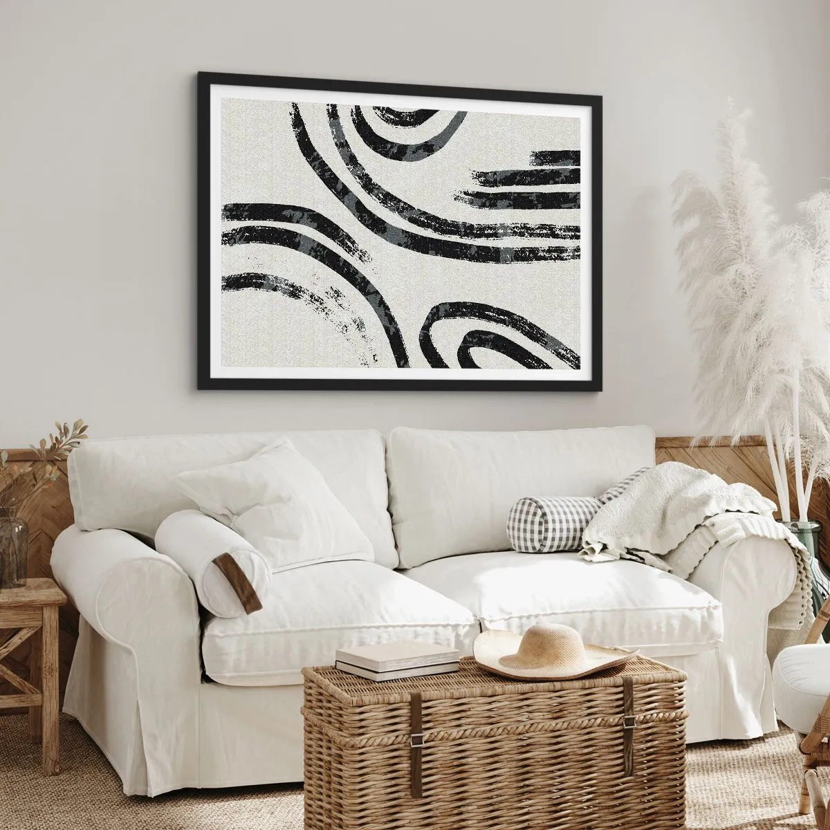 Poszter fehér keretben - Félig megállt - 70x50 cm