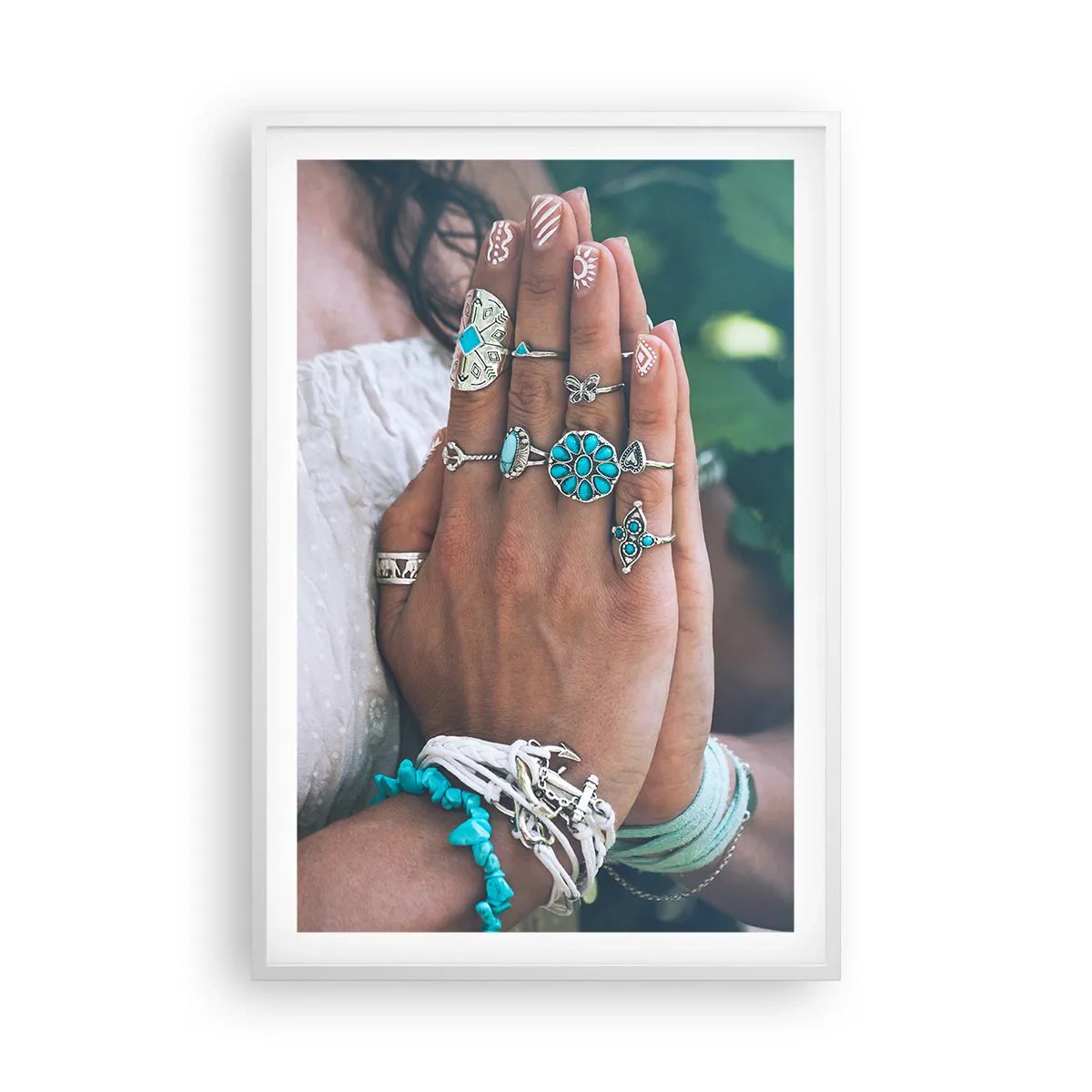 Poszter fekete keretben - Üdvözöljük a lét középpontjában - 61x91 cm