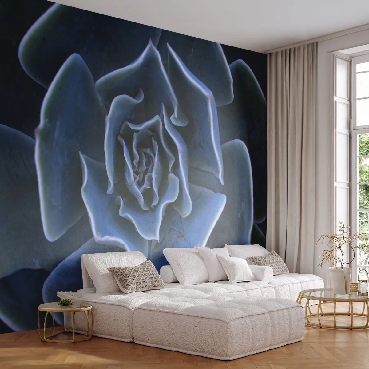 Fotótapéta Premium Sand - A sivatag virága - Agave virág, Virág, Természet - 100x70 cm