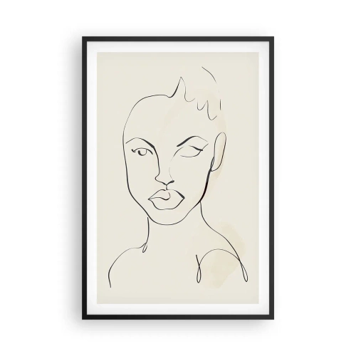 Poszter fehér keretben - Az érzékiség körvonala - 61x91 cm