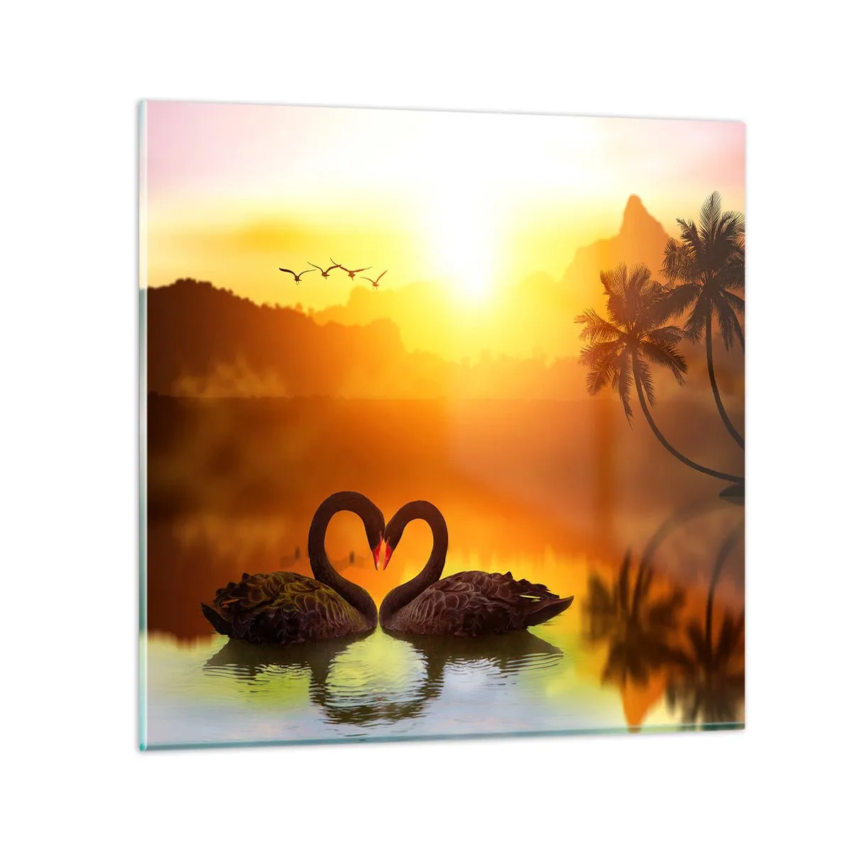 Üveg kép - Minden párban - 50x50 cm